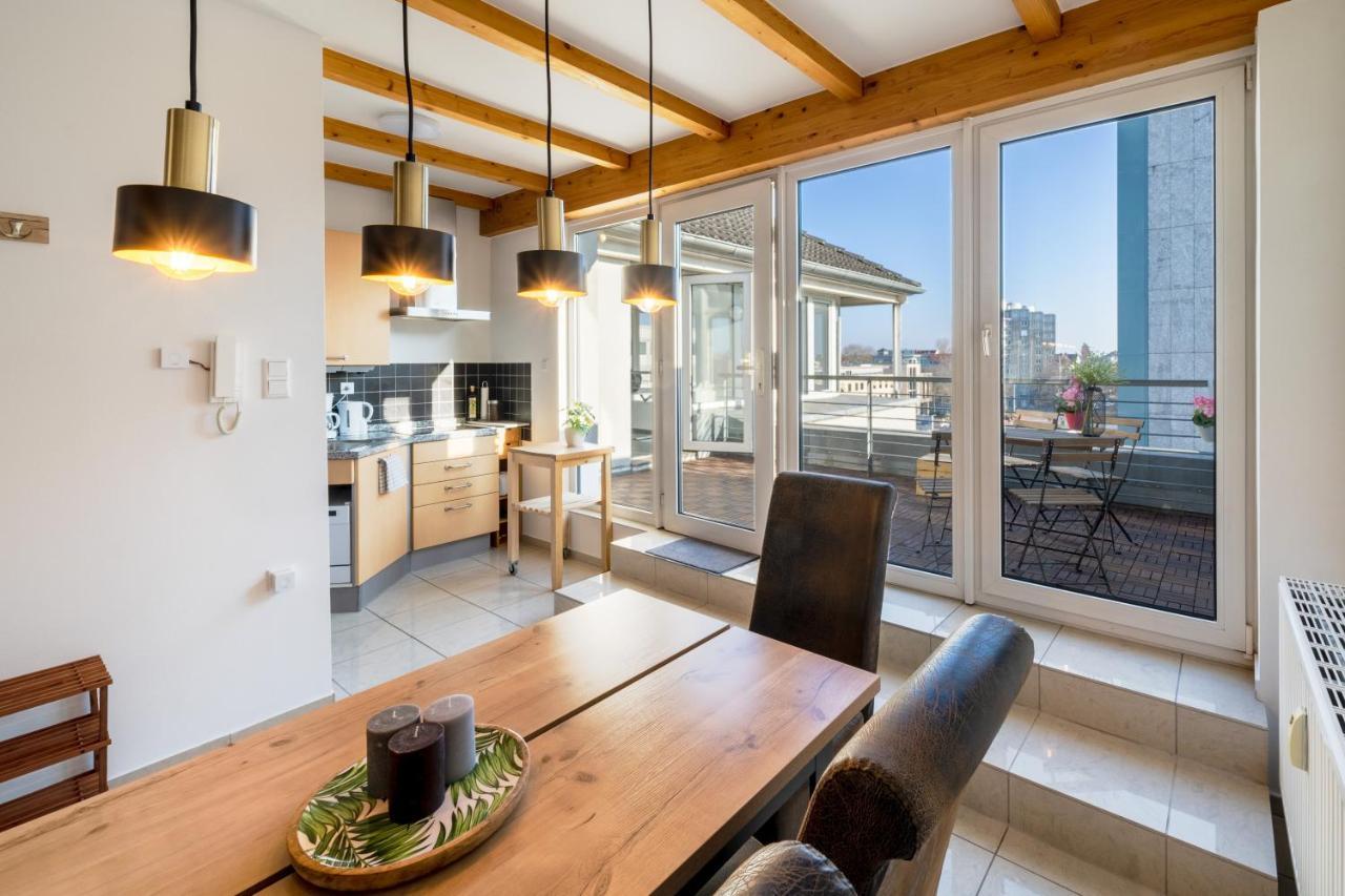 Ferienwohnung Stylisches Penthouse zentral Balkon 75m2 NFLX Hannover Exterior foto